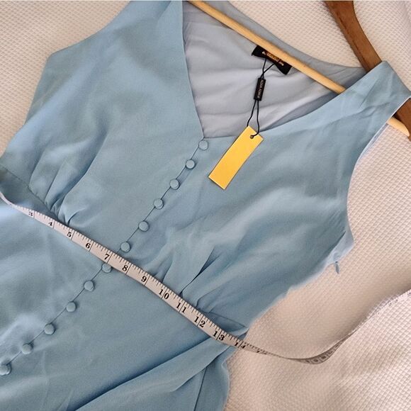 Alexia Admor Baby Blue  Maxi Sundress New With Tags - Picture 7 of 16